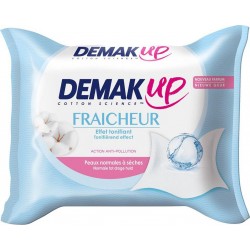 Demak Up Fraîcheur Effet Tonifiant Peaux Normales à Sèches x25 Lingettes