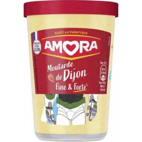 AMORA Moutarde de Dijon Finé & Forte 185g