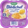 Blédina Blédichef Tendresse de Semoule et son Mouliné de Carottes au Lait (dès 12 mois) l’assiette de 230g (lot de 8)