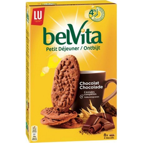 LU BelVita Petit Déjeuner Chocolat 5 Céréales Complètes 400g (lot de 6)