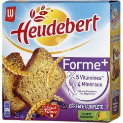 LU Heudebert Forme + 5 Vitamines & 4 Minéraux Céréale Complète 280g (lot de 6)