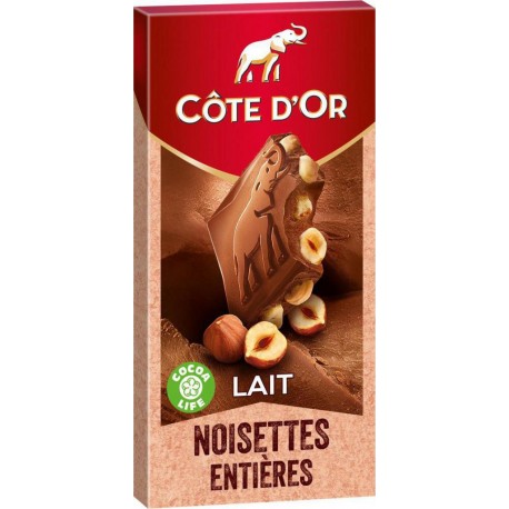 Côte d'Or Côte d’Or Lait Noisettes Entières 180g (lot de 6)