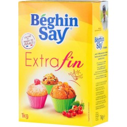 Beghin Say Sucre en poudre extra fin 1Kg