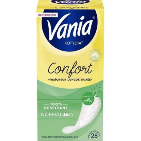 Vania Kotydia Protège-slips Confort Normal aloé x28 boîte 28