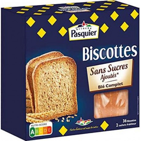 PASQUIER biscottes blé complet sans sucres ajoutés 300g