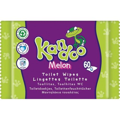 PAMPERS KANDOO PAPIER TOILETTE HUMIDE PARFUM MELON x60