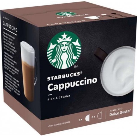 STARBUCKS CAPPUCCINO EN DOSETTE ARABICA x12 DOSETTES