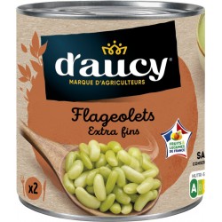 D'AUCY Flageolets extra fins 265g (lot de 2)