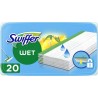 SWIFFER LINGETTE POUR BALAI BOITE PLASTIQUE CITRON D'ETE 20CT 1CT NON ABRASIF SOL LINGETTE IMPREGNEE NETTOYANT