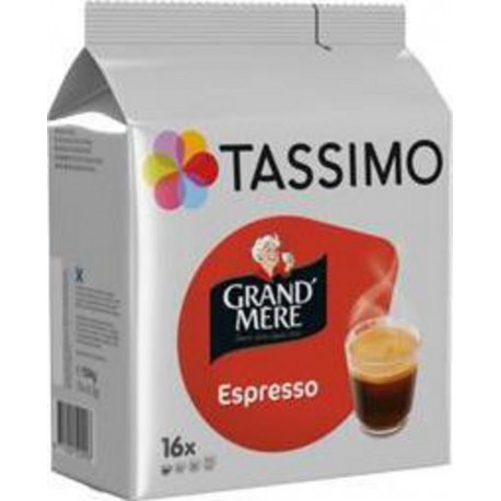 TASSIMO Grand'Mère Capsules de café moulu Espresso x16 capsules (lot de 2)