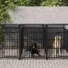 M² Chenil D'extérieur Avec Toit Pour Chiens Acier 15,02 Vidaxl
