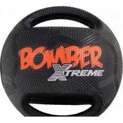ZEUS Balle Mini Xtreme Bomber Caoutchouc 11,4cm Noir Orange