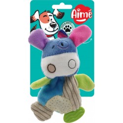 AIME Peluche pour chien vache 16cm