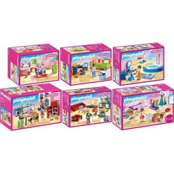 PLAYMOBIL Doll House 70206+70207+70208+70209+70210+70211