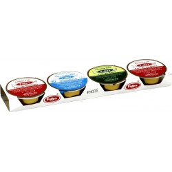 FIDES Pâté sardine/fruits de mer/thon les 4x22g 88g