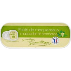 NC Filets De Maquereaux Muscadet & Aromates Agidra l'unité de 0.18Kg