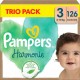 PAMPERS Couches Bébé Harmonie 6 10Kg Taille 3 x126