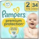 PAMPERS Couches Bébé Premium Protection Taille 2 4-8Kg x34