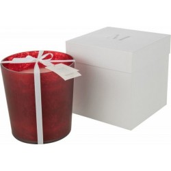 NC Bougie Parfumée 140h Dans Pot En Verre Rouge 21x21x22 Cm