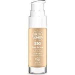 CHARLOTTE MAKEUP BIO Fond De Teint Couvrance Idéale Fini Naturel Ivoire N°3 Aloé Vera & Huile De Jojoba 30ml