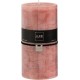 J-LINE Bougie Cylindrique Déco junina 20cm Terracotta