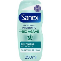 SANEX NATURAL PREBIOTIC GEL DOUCHE GEL REVITALISANT AGAVE BIO & PREBIOTIQUE 250ML 1CT