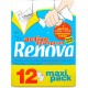 RENOVA ACTIVE ESSUIE-TOUT ROULEAUX SOUS FILM PLASTIQUE NON PARFUME 12RL BLANC PAPIER OUATE