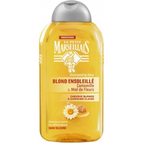 Le Petit Marseillais Shampooing Doux Blond Ensoleillé Camomille & Miel de Fleurs 250ml (lot de 4)