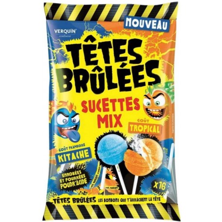 Têtes Brûlées Sucettes Mix x16