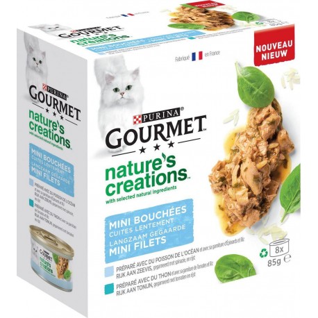 GOURMET Boîte de pâtée de la mer pour chat 8x85g