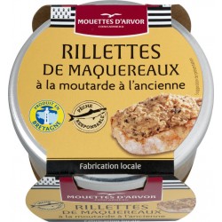 Mouettes d'Arvor Rillettes maquereaux moutarde à l’ancienne 125g