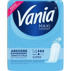 Vania Serviettes hygiéniques Fresh Super x14