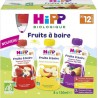 HIPP FRUITS à BOIRE 3 variétés 8X120ml 960ml