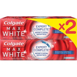 Colgate Dentifrice Maxwhite expert complete 2x75ml 150ml