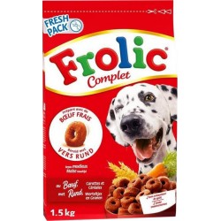 Frolic Complet Croquettes Chiens Boeuf Carottes Céréales 1,5Kg (lot de 3)