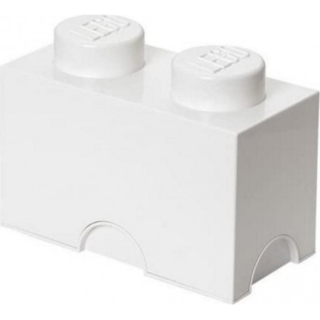 LEGO 2Room Copenhagen, Storage Brick Box - Stackable Storage Solution - Brick , White (4000635)