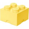 LEGO Storage Brick Boîte de Rangement jaune pastel x4