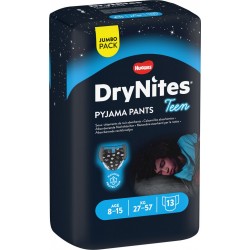 Huggies Couches bébé taille 8-15 ans 27-57Kg de nuit garçon