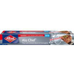 Albal Papier aluminium Alu Chef rouleau 20m