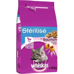 WHISKAS CHAT stérilisé SAUMON 1,75Kg