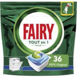 Fairy Capsules lave-vaisselle TOUT-en-1 PLUS PEPS Original x36