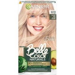 CLAIR BELLE COLOR NATURALS COLORATION PERMANENTE BOITE CARTON 1CT 8 SEMAINES 5 HUILES NATURELLES BLOND TRES NACRE CREME COLORATI