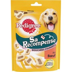Pedigree Sa Récompense Bouchées Fourrées au Boeuf 155g (lot de 8)