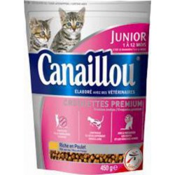 Canaillou Croquettes Junior au poulet, de 1 à 12 mois pour chatons450g