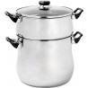 CREALYS Couscoussier Acier Inoxydable 12L 24cm tous feux