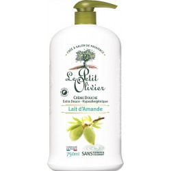 Le Petit Olivier Crème douche extra douce lait d'amande 750ml