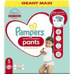 Pampers Culottes Premium Protection Pants Taille 5 12-17Kg x62