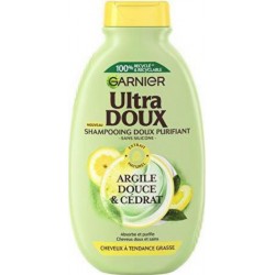 GARNIER Shampooing Ultra Doux Argile Douce et Cédrat 300ml