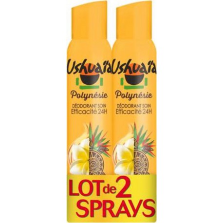 Ushuaia deodorant atomiseur monoi de Polynesie 2x200ml 400ml