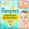 Pampers Couches Premium Protection Taille 3 6-10Kg x46 (lot de 3)